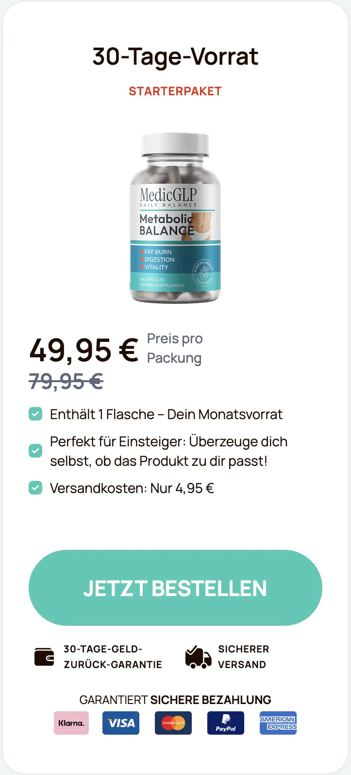 MedicGLP Paket 1 Flaschen