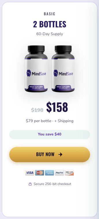 MindSave 2 bottle package